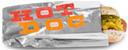 Bagcraft Honeycomb Insulated Foil Paper Hot Dog Bag, 3.5 x 1.5 x 8.5 inch -- 1000 per case
