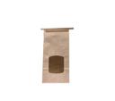 Bagcraft Plain Brown Auto Window Tin Tie Bag, 4.75 x 2.5 x 9.5 inch -- 500 per case