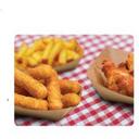 Ecocraft Rectangular Grease Resistant Natural 3 Pound Natural Paper Food Tray -- 500 per case