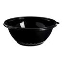 WNA Comet Caterline Pack N Serve Round Black PET Bowl, 80 Ounce -- 25 per case