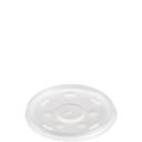 Dart Translucent HIPS Plastic Straw-Slotted Lid for 12J12 CUP -- 1000 per case.