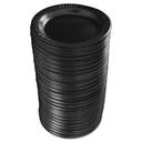 Quiet Classic Black EPS Plate, 9 inch Width -- 500 per case