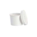 Dart Flexstyle White DSP Paper Food Container, 12 Ounce Capacity -- 250 per case