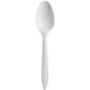 Dart Style Setter White Polypropylene Medium Weight Teaspoon, 5.9 inch Length -- 1000 per case