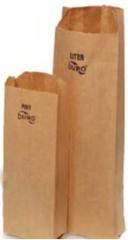 Duro Hilex Poly Kraft Virgin Paper Liquor Bag, 1 Pint -- 500 per case