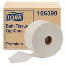 Tork Premium Paper Fibre 2 Ply White Bath Tissue Roll with OptiCore, 3.75 x 4 inch -- 36 per case