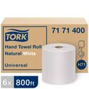 Tork H71 Natural White 1 Ply Paper Hand Towel Roll, 7.5 inch x 800 Feet -- 6 per case