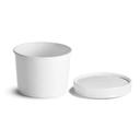 Huhtamaki Chinet White Paperboard Food Container, 12 Ounce Capacity -- 250 per case