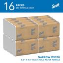 Scott White Multi Fold Paper Towel, 8 x 9.4 inch -- 4000 per case.