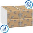 Scott Essential C Fold 1 Ply White Paper Towel, 13.15 x 10.125 x 10.75 inch -- 2400 per case