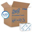 Scott Pro Scottfold White Paper Towel, 7.8 x 12.4 inch -- 4375 per case