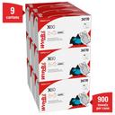 WypAll General Clean X60 White 1/4 Fold Multi Task Cleaning Cloth, 11 x 23 inch -- 900 per case.