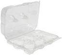 Pactiv Foodservice Tall Apet Hinged 6 Count Cupcake Container -- 120 per case