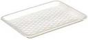 Pactiv Polystyrene Foam 4S White Supermarket Tray, 9.125 x 7.125 x 0.65 inch -- 500 per case