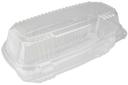 Pactiv OPS 7 inch Clear Single Smart Lock Hot Dog Container, 23 Ounce Capacity -- 250 per case