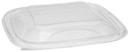 Pactiv RPET Square Dome Lid for 24-32 Ounce Square Salad Containers, 7.375 x 7.375 x 0.83 inch -- 300 per case