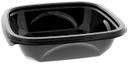 Pactiv RPET Black Square Recycled Bowl, 24 Ounce Capacity -- 300 per case