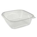 Pactiv Earthchoice Clear Square PET Bowl Base, 64 Ounce Capacity -- 150 per case