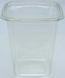 Pactiv RPET Clear 4 inch Square Deli Container, 32 Ounce Capacity -- 480 per case