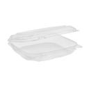 Pactiv EarthChoice Clear PET Hinged Container, 17.25 x 17.625 inch -- 200 per case