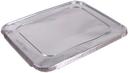 Pactiv Silver Aluminum Foil Flat Cover for Half-Size Steam Table Pan, 12.3125 x 9.9375 x 0.625 inch -- 100 per case