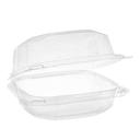 Pactiv EarthChoice Clear Plastic 1 Compartment Container, 6 x 6 inch -- 400 per case