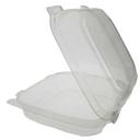 Pactiv Clear Advantage Recycled Plastic Hinged Lid 1 Compartment Takeout Deli Container, 1 Ounce Capacity -- 200 per case