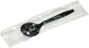 Pactiv Plastic Medium Heavy Weight Black Wrapped Soup Spoon, 5.5 inch -- 1000 per case