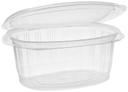 Pactiv Clear Recycled Plastic Hinged Lid 1 Compartment Takeout Deli Container, 32 Ounce Capacity -- 280 per case