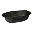 Pactiv MealMaster Black Polypropylene Oval Casserole Container, 16 Ounce Capacity -- 252 per case
