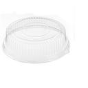Polar Pak PETE Ebony 2 Dome 4 inch Clear Lid for 16 inch Cater Tray -- 50 per case.