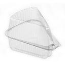 Polar Pak PETE Extra Deep Clear Pie Slice Container, 4.95 x 0.04 x 6.68 inch -- 300 per case
