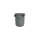 Rubbermaid Commercial Brute Resin Round Gray Container without Lid, 20 Gallon Capacity