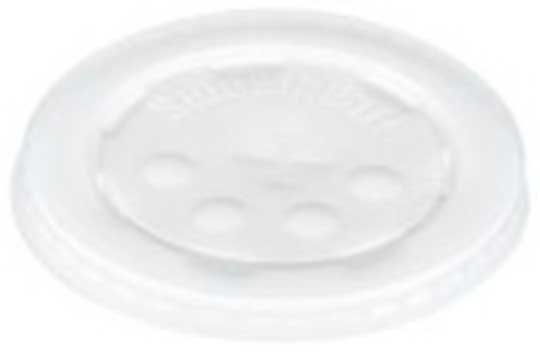 Solo High Impact Polystyrene Translucent Straw Slot Lid Only -- 2000 per case