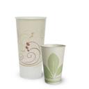 Solo Green White Polylactic Acid Round Cold Cup, 5 Ounce Capacity -- 3000 per case