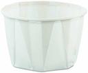 Solo White Wax Treated Paper Souffle Cup, 2 Ounce -- 5000 per case