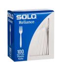 Solo Reliance White Polystyrene Fork, 6.1 x 1 inch -- 1000 per case
