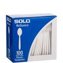 Solo Reliance White Polystyrene Teaspoon, 5.6 x 1.9 inch -- 1000 per case