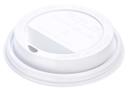 Solo Traveler White Cappuccino Style Dome Lid with Sip Hole -- 1000 per case