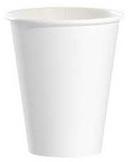 Solo White Single Sided Poly Paper Hot Cup, 8 Ounce -- 1000 per case