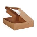 Southern Champion Tray Rectangular Kraft Paperboard Lock Corner Window Box, 19 x 14 x 4 inch -- 50 per case
