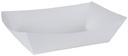 Southern Champion Tray Number 300 White Rectangular Food Tray, 7-1/5 x 5 x 2 inch -- 500 per case.