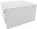 Southern Champion Tray White Paper Standard 1 Piece Lock Corner Tuck Top Bakery Box, 10 x 10 x 6 inch -- 100 per case