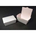 Southern Champion ChampPak Number 4 No-Leak White Paper Carryout Box 7.75 x 5.5 x 3.5 inch -- 160 per case