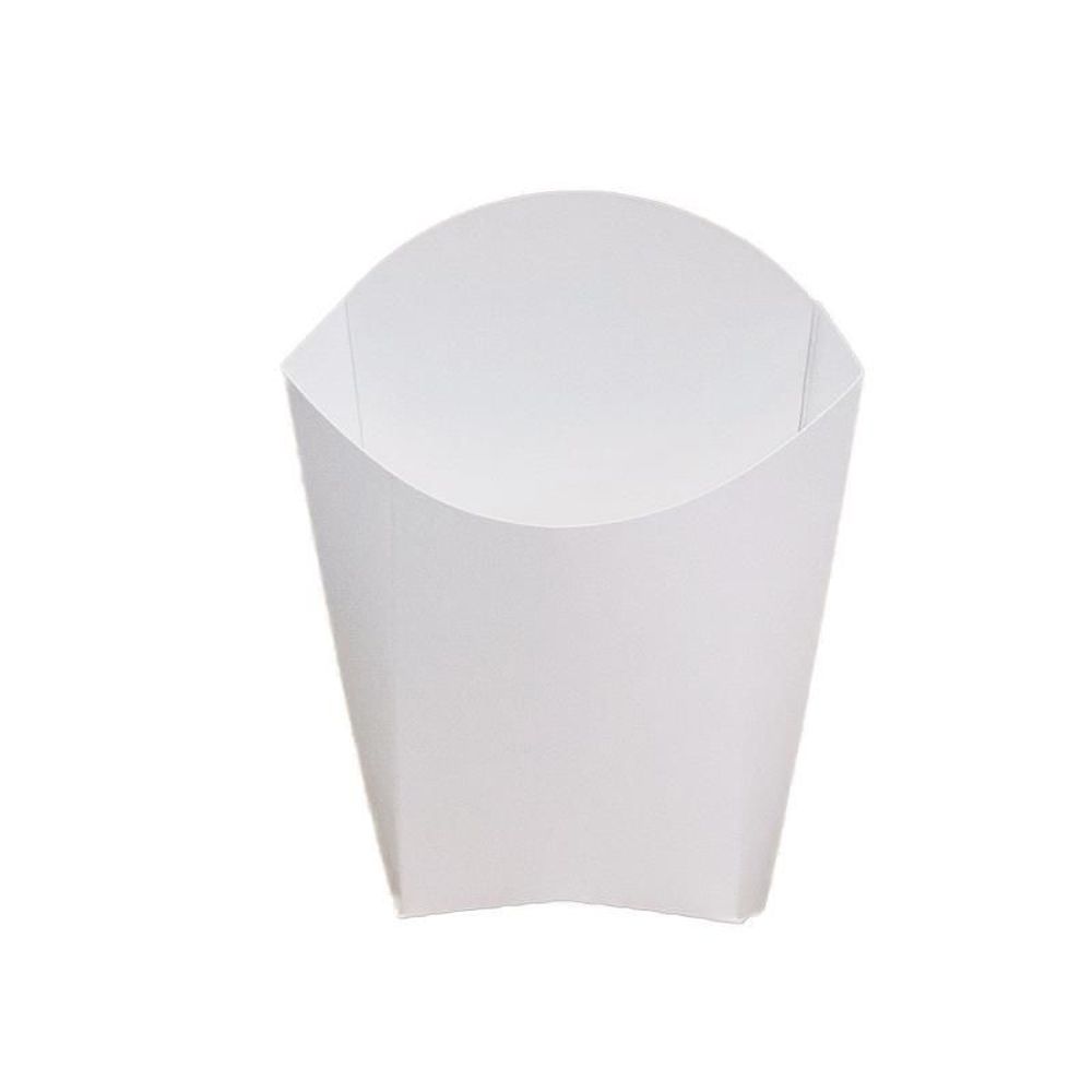 Southern Champion Tray White Paperboard Medium French Fry Food Scoop Container, 5.5 Ounce Capacity -- 1000 per case