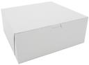 Southern Champion Tray White Non Window Bakery Box, 10 x 10 x 4 inch -- 100 per case.