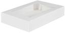 SCT White Plain Window Bakery Box, 12 x 8 x 2 1/4 inch -- 200 per case