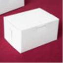 Southern Champion Tray Rectangular White Paperboard Lock Corner Bakery Box, 5.5 x 4 x 3 inch -- 250 per case