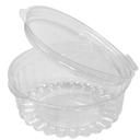 Pactiv RPET Clear Sho Bowl with 1.25 inch Flat Lid, 8 Ounce Capacity -- 250 per case