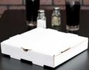 Westrock White/Kraft E Flute Corrugated Pizza Box, 10 inch -- 100 per case